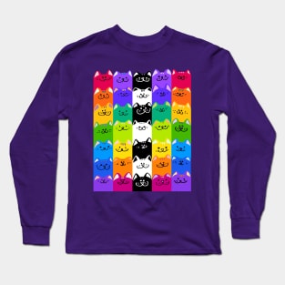 Colorful Cats! Long Sleeve T-Shirt